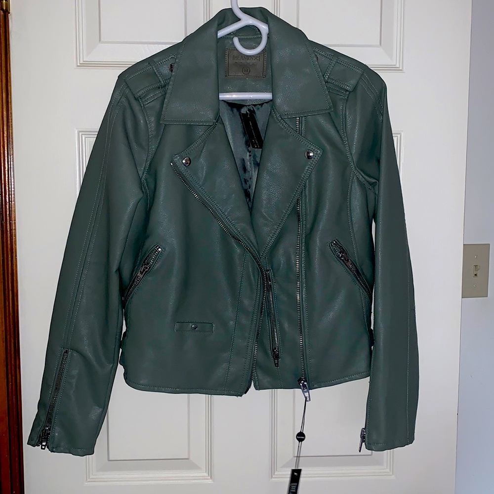 Olive Green Leather Jacket
